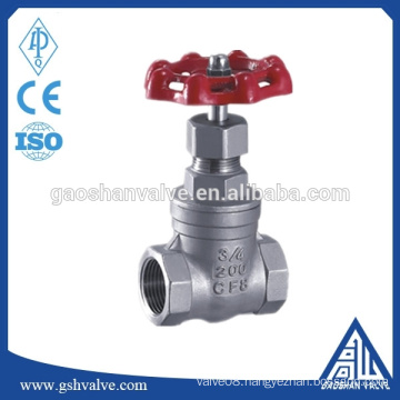 Stainless steel 316/304 female thread gate valve